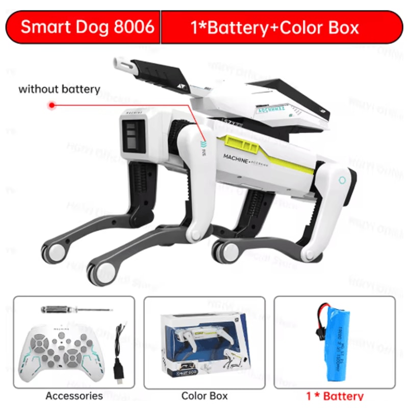 Teeggi Intelligent RC Robot Dog Toy Multifunction Smart Bionic Mechanical Pet With Remote Control 2