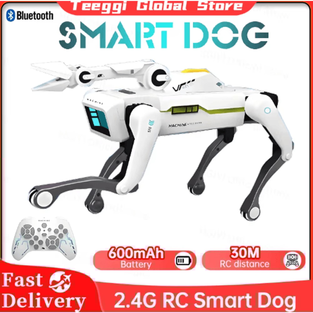 Teeggi Intelligent RC Robot Dog Toy Multifunction Smart Bionic Mechanical Pet With Remote Control 0