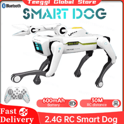 teeggi intelligent rc robot dog toy – multifunction smart bionic mechanical pet with remote control