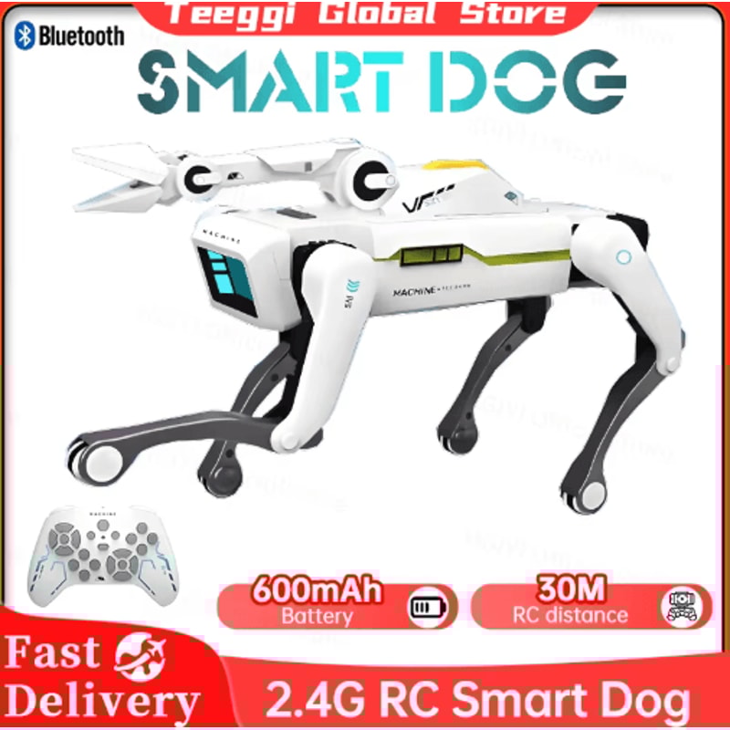Teeggi Intelligent RC Robot Dog Toy Multifunction Smart Bionic Mechanical Pet With Remote Control 0