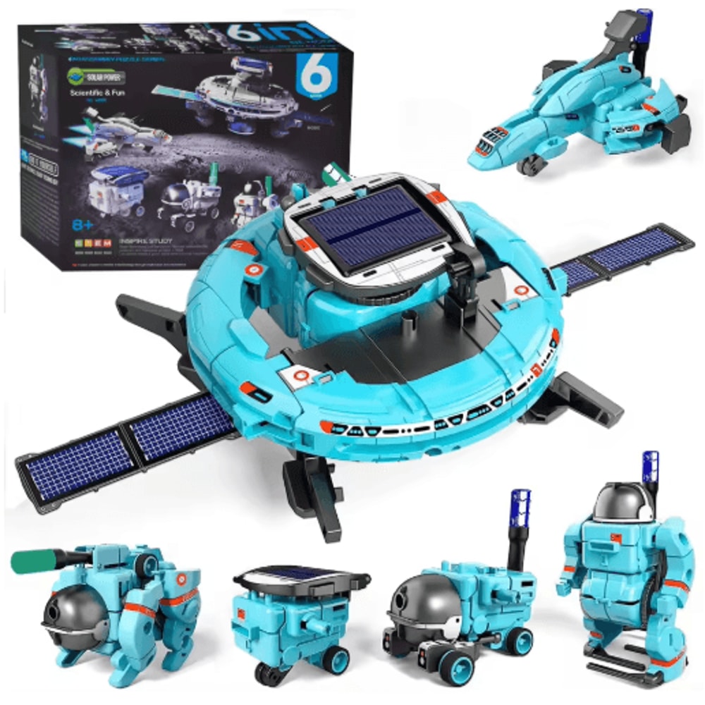6in1 Solar Robot Kit For Kids STEM Building Science Experiment Set 3