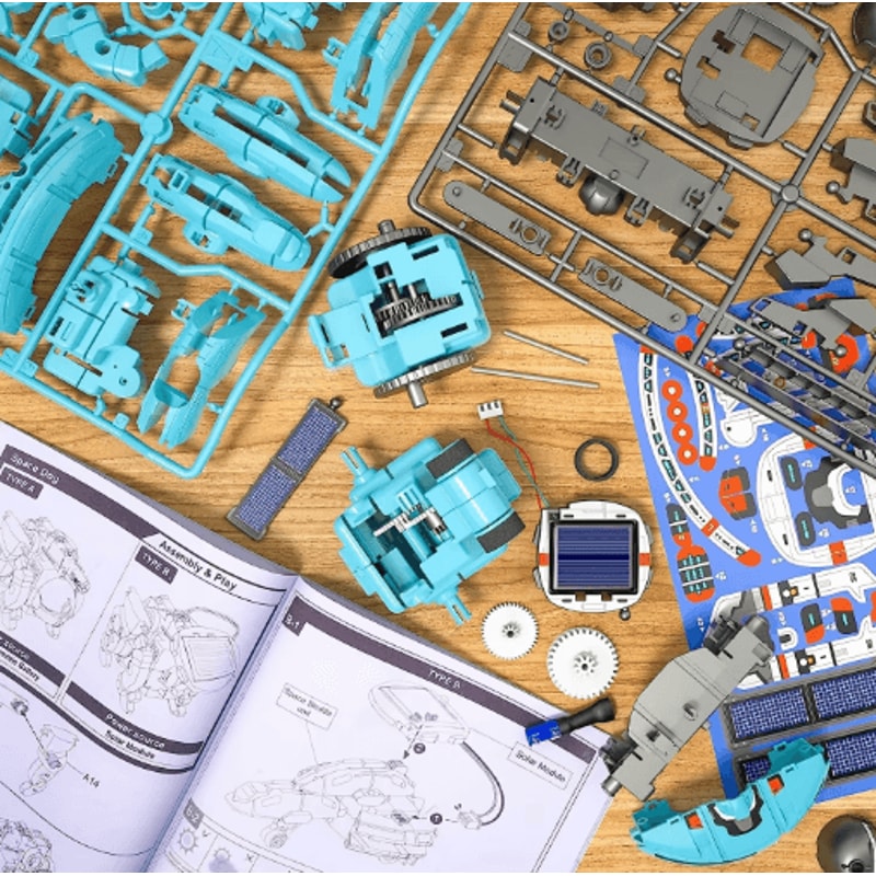 6in1 Solar Robot Kit For Kids STEM Building Science Experiment Set 5