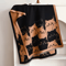 Cute Cat Jacquard Pashmina Scarf Thick Cashmere Winter Shawl Blanket Wrap For Women 2