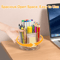 360 Rotating Makeup Brush Holder Clear Spinning Cosmetics Desk Organizer 6