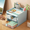 Compact Drawer Desktop Organizer MultiCompartment Desk Storage Box For Cards Phones Cosmetics 7