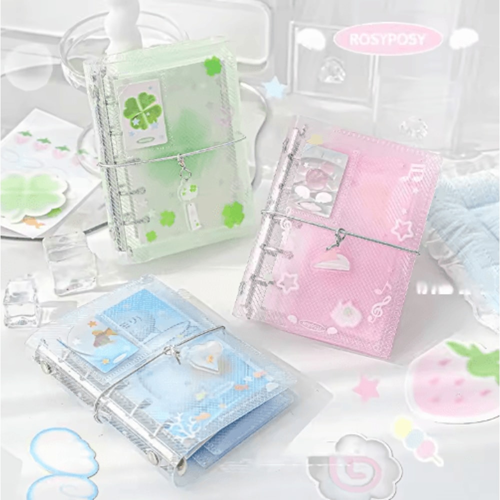 Mini Portable Three Fold Loose Leaf Notebook Organizer 5