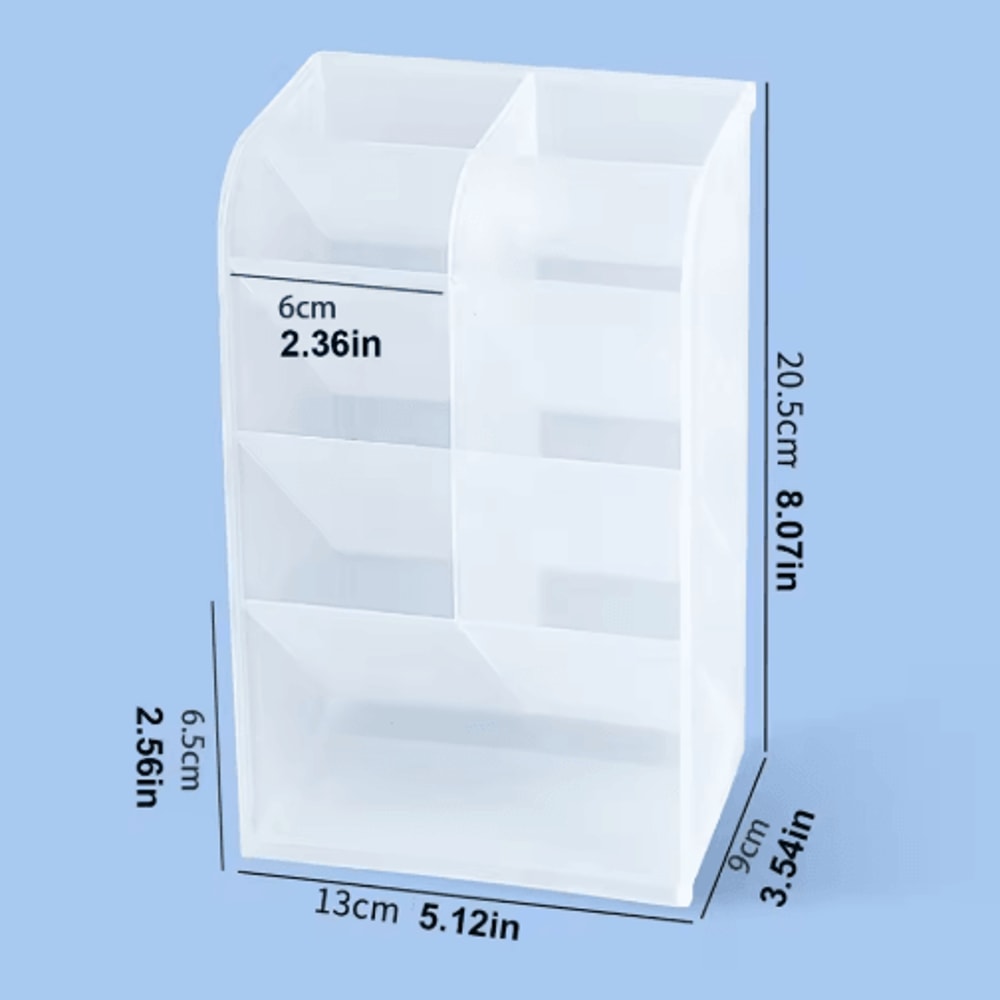 Transparent Large Capacity Multi Functional Desk Pen Holder Organizer 2