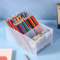 Transparent Large Capacity Multi Functional Desk Pen Holder Organizer 4