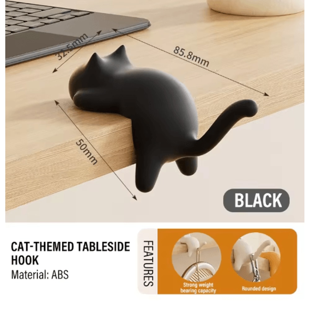 Cute Cat Table Keychain Hook Desktop Key Organizer 1