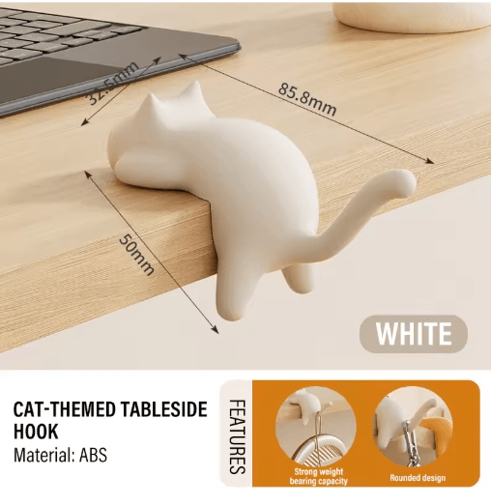 Cute Cat Table Keychain Hook Desktop Key Organizer 4