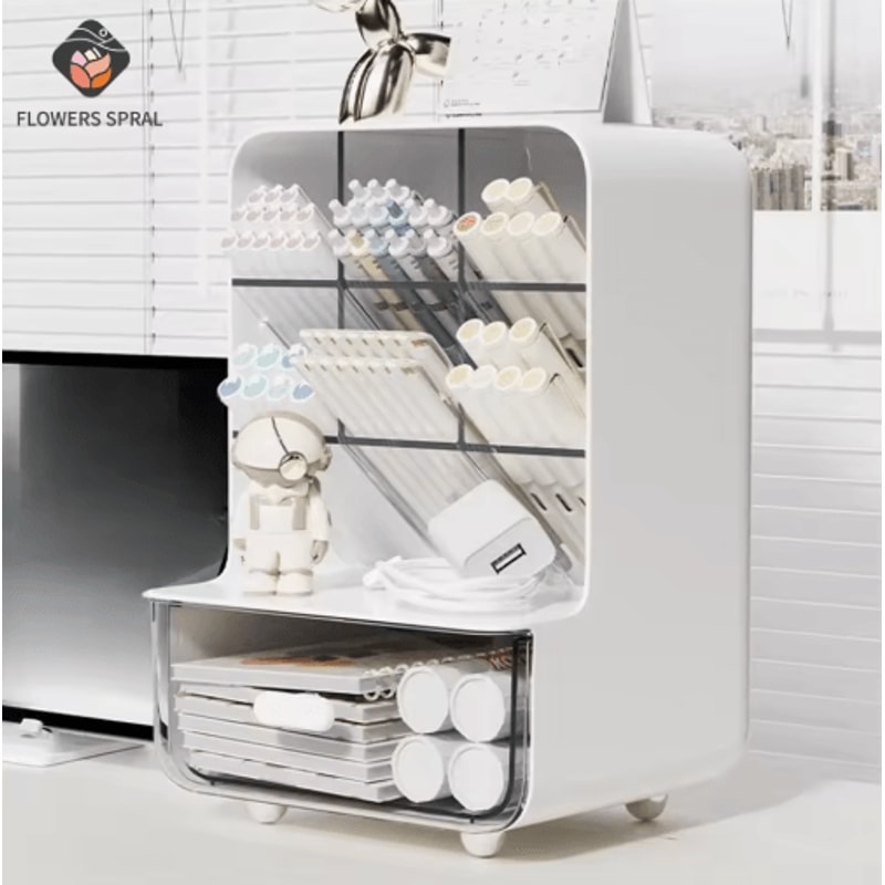 Large Capacity Slanted Pen Holder Desk Organizer 0