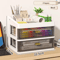 Transparent Drawer Storage Desk Stationery Organizer Box 3