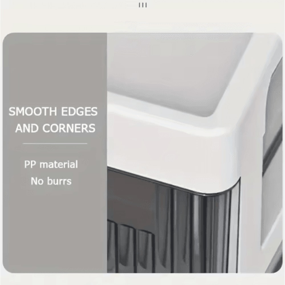 Transparent Drawer Storage Desk Stationery Organizer Box 8