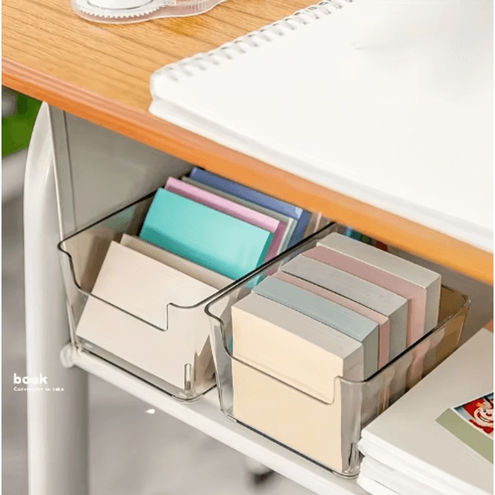 Minimalist Acrylic Clear Sticky Note Holder And Memo Stand 2