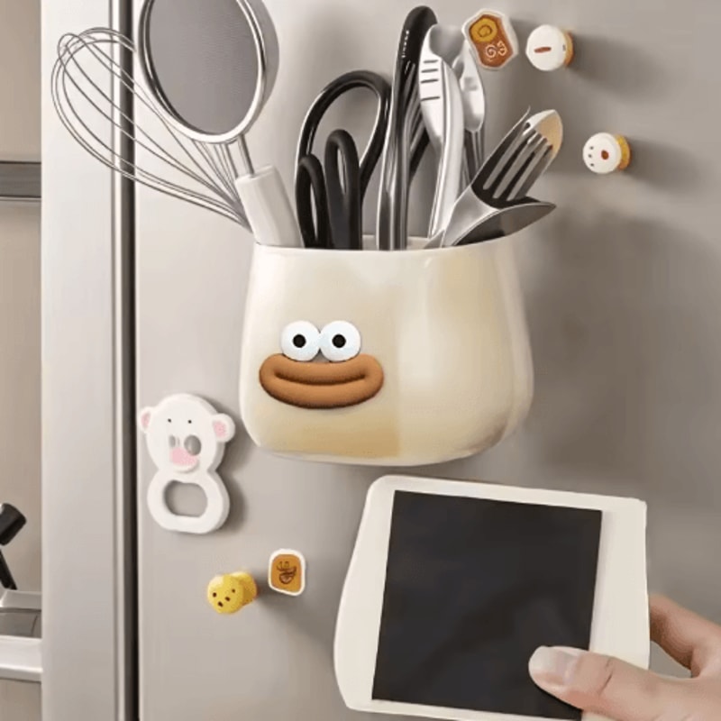 Magnetic Multi Functional Storage Box Desktop Pen Holder Organizer 5