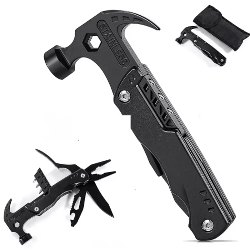 Stainless Steel Multifunctional Pliers Multitool With Claw Hammer 0