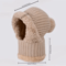 3 In 1 Winter Hat With Ear Flaps Fleece Lined Knitted Cap Set 4