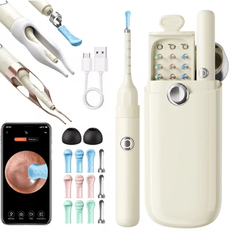 Upgraded Smart Visual Ear Wax Cleaner With 800W HD Camera And Storage Case 1
