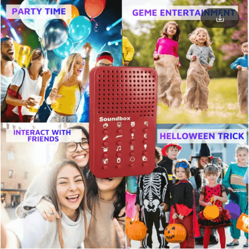 Portable Electronic Party Sound Effects Machine With 16 Funny Sounds 3