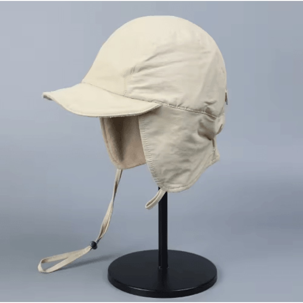 Japanese Retro Velvet Pilot Hat Windproof Winter Bomber Cap 1