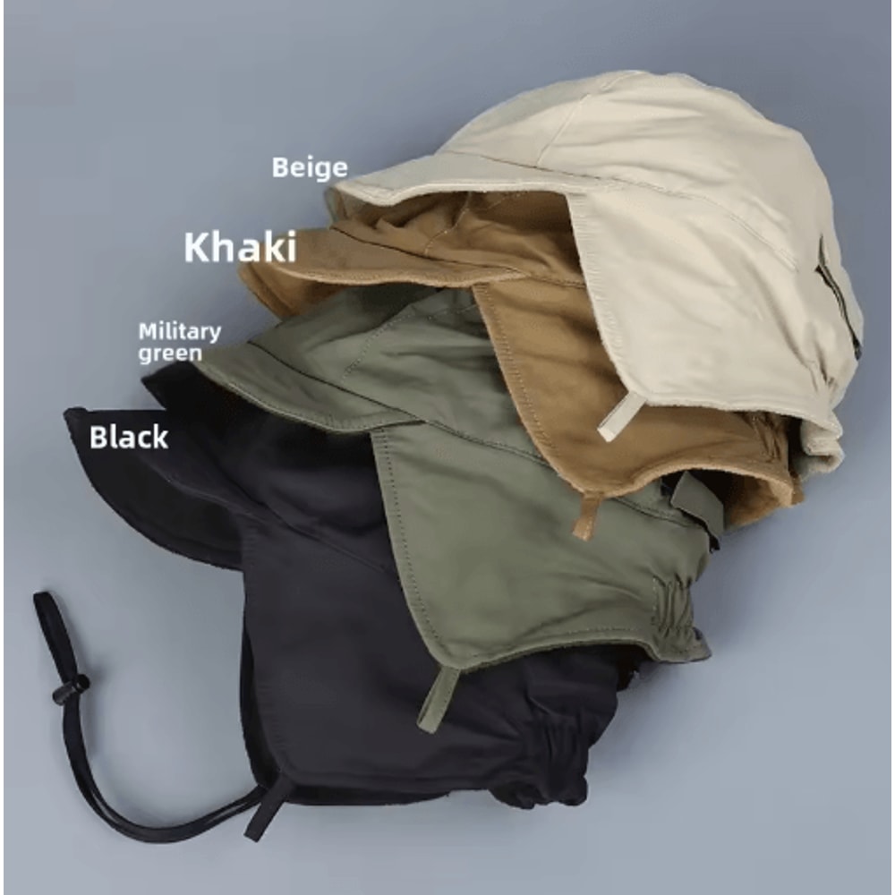 Japanese Retro Velvet Pilot Hat Windproof Winter Bomber Cap 5