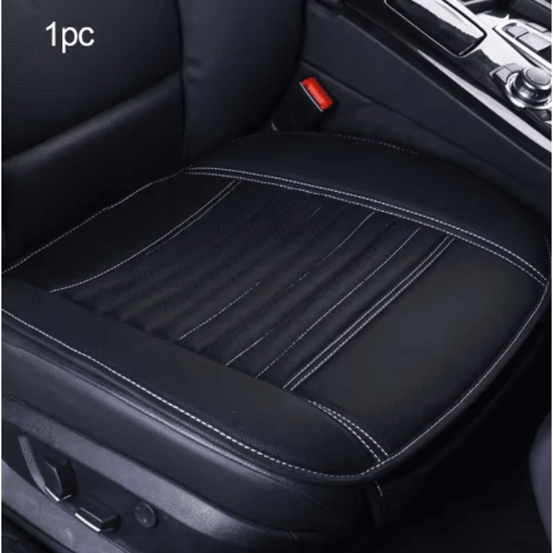 SEAMETAL PU Leather Universal Car Seat Cushion Protector 1