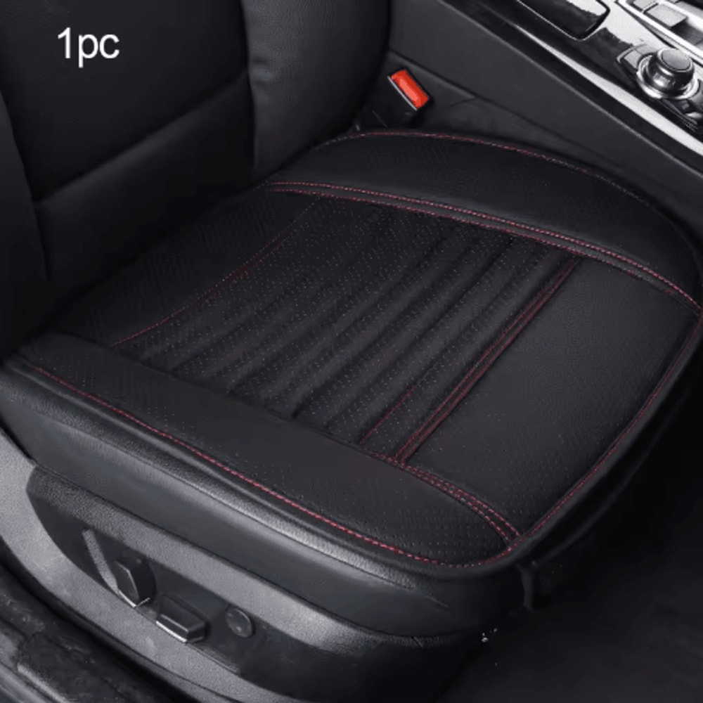 SEAMETAL PU Leather Universal Car Seat Cushion Protector 2