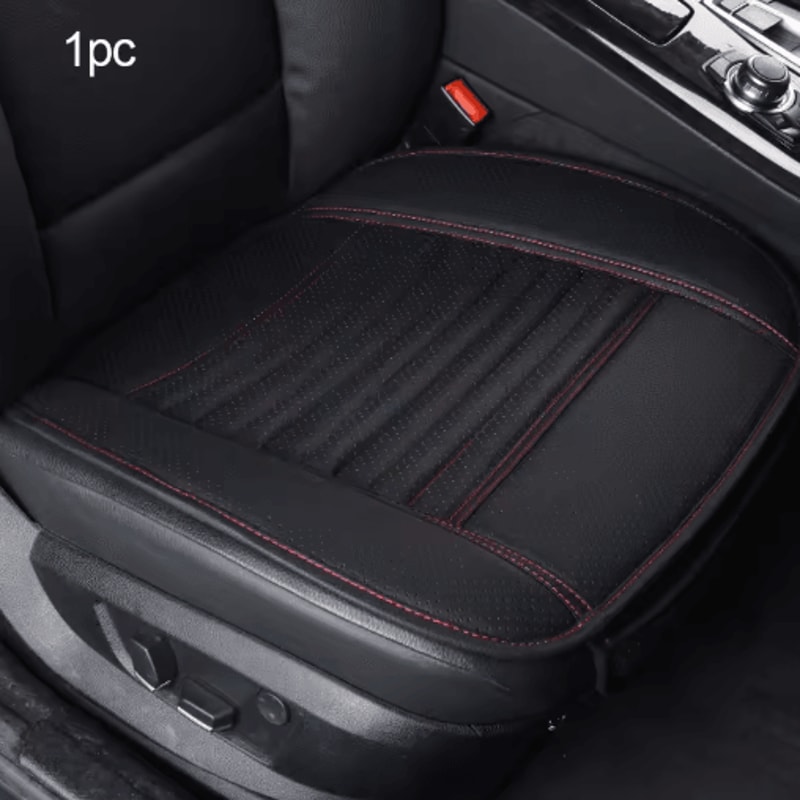 SEAMETAL PU Leather Universal Car Seat Cushion Protector 2