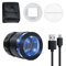 ABKY 10 Rechargeable Jewelers Loupe Magnifier With LED Light And Scale 0