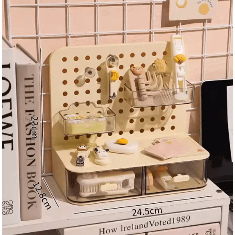 Large Capacity Desktop Perforated Board Drawer Style Organizer 2