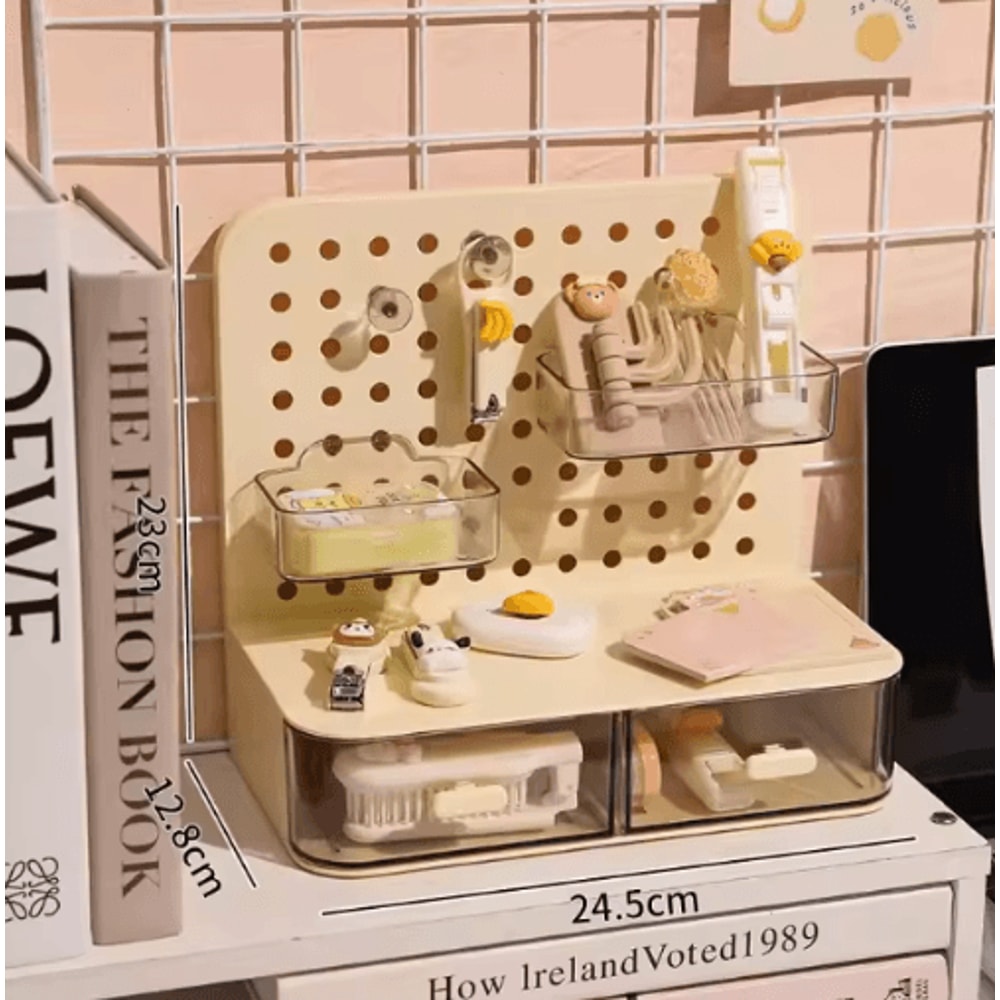 Large Capacity Desktop Perforated Board Drawer Style Organizer 5