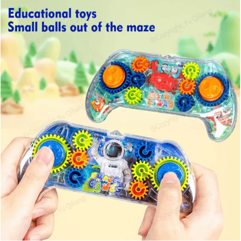 Intelligence Maze Gear Track Ball Logic Training Toy 0