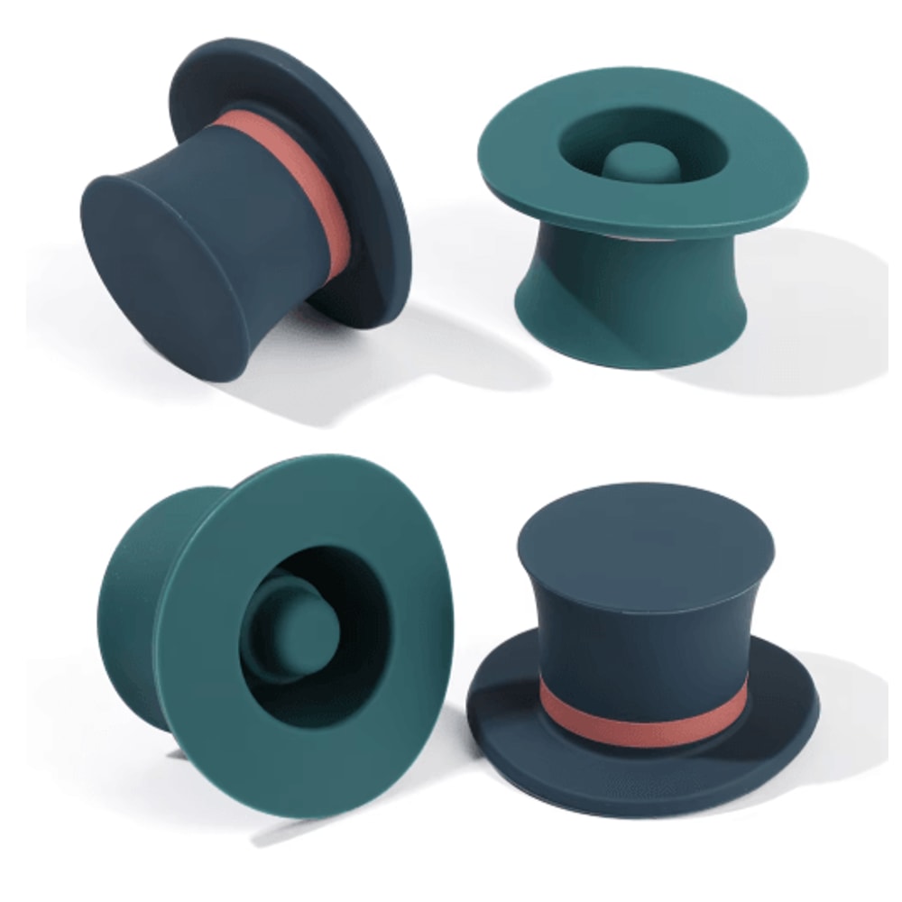 Silicone Vacuum Wine And Champagne Bottle Stopper Plug 18