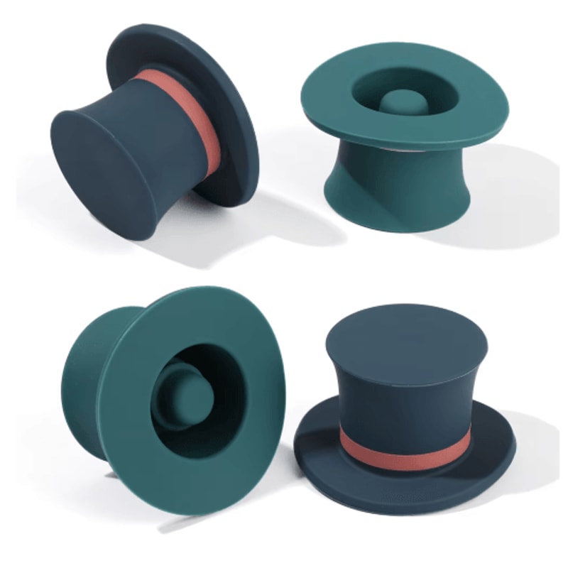Silicone Vacuum Wine And Champagne Bottle Stopper Plug 18