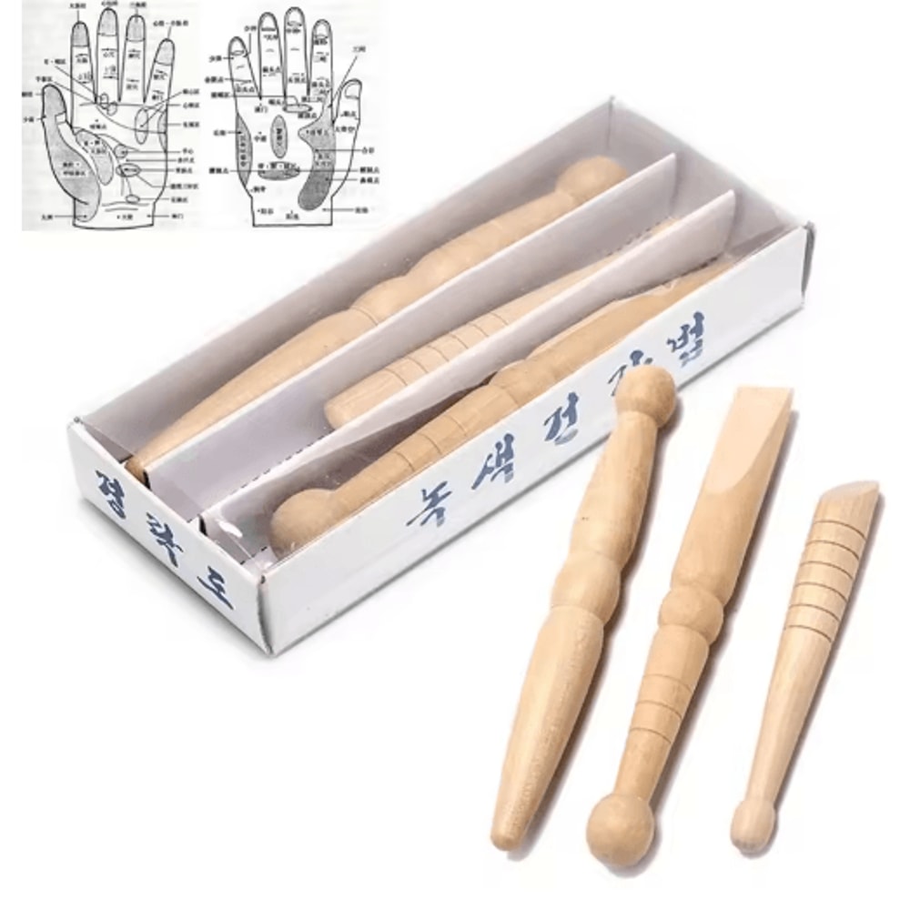 Natural Wooden Foot And Body Massage Stick For Reflexology And Muscle Relief 1