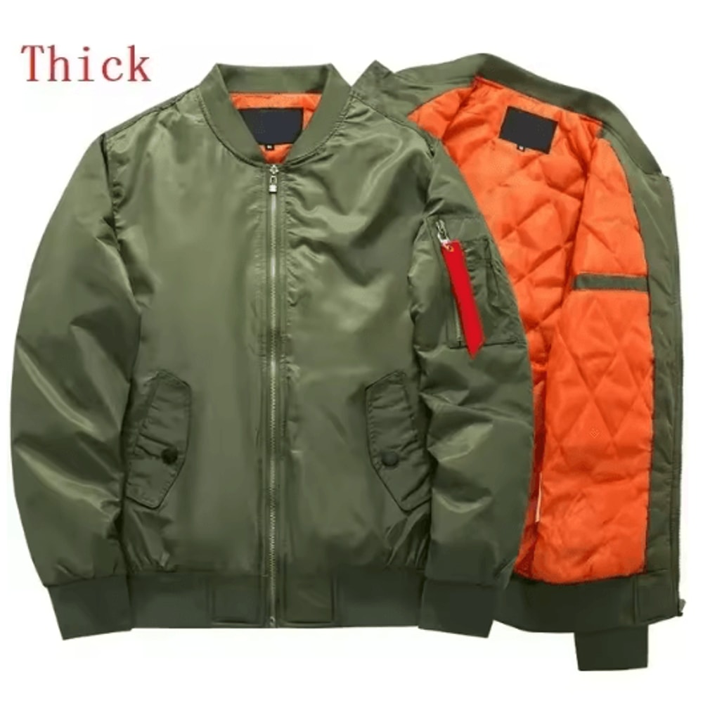 Mens Autumn Winter Windproof Baseball Jacket For Outdoor Wear 7