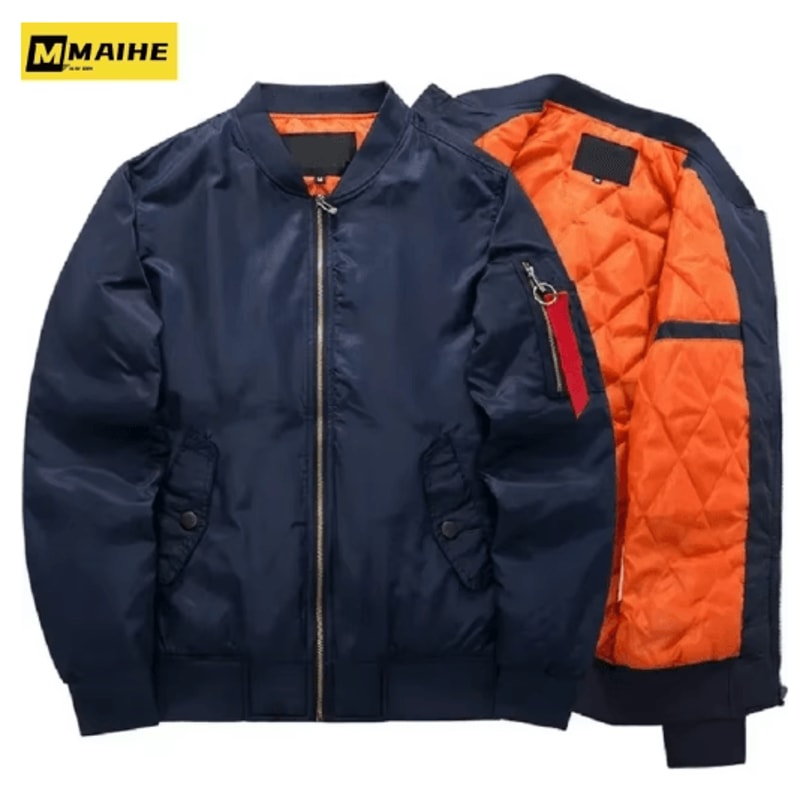 Mens Autumn Winter Windproof Baseball Jacket For Outdoor Wear 14