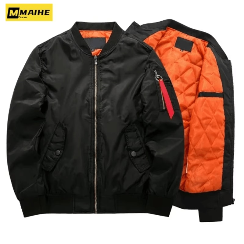 Mens Autumn Winter Windproof Baseball Jacket For Outdoor Wear 0