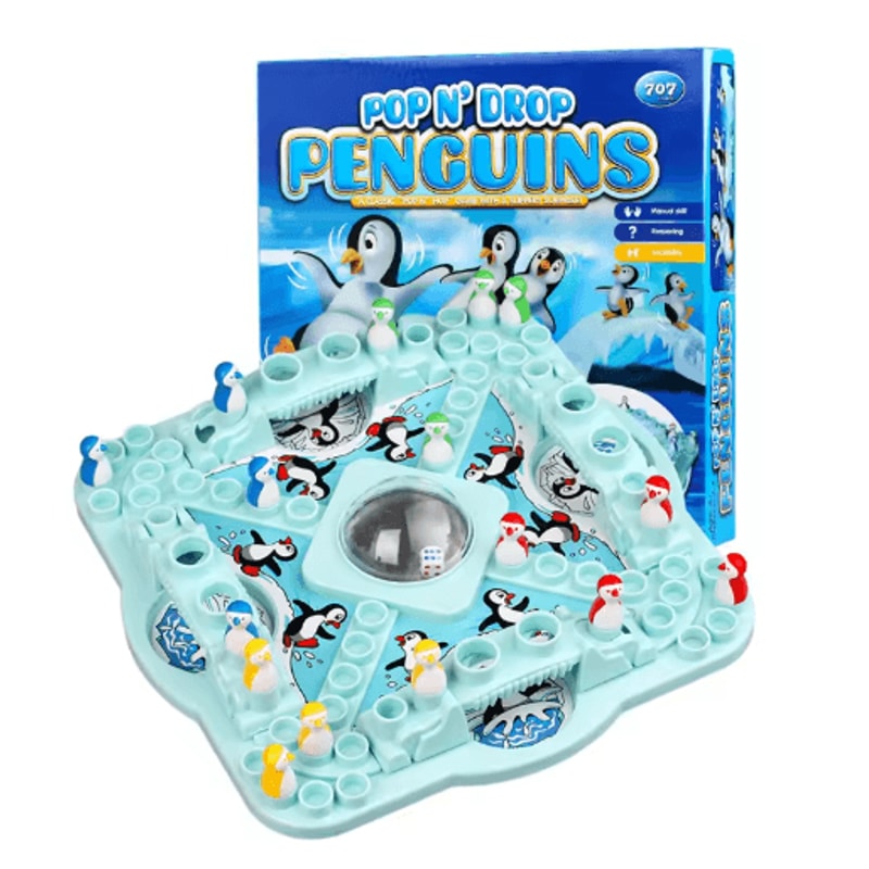 Penguin Chess Board Game Fun Family Challenge For 14 Players 1