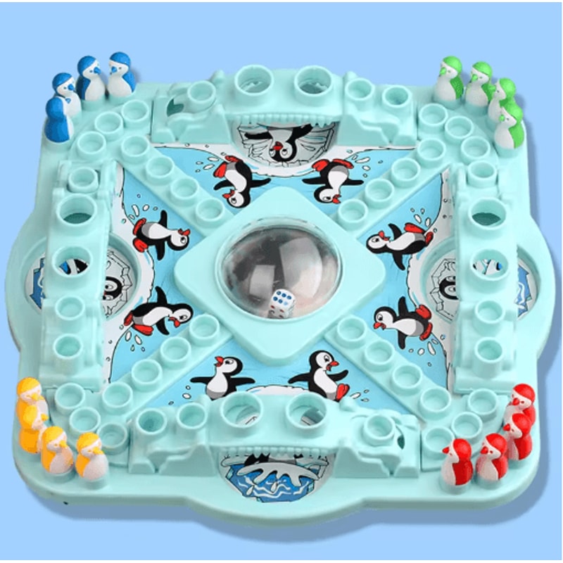 Penguin Chess Board Game Fun Family Challenge For 14 Players 3