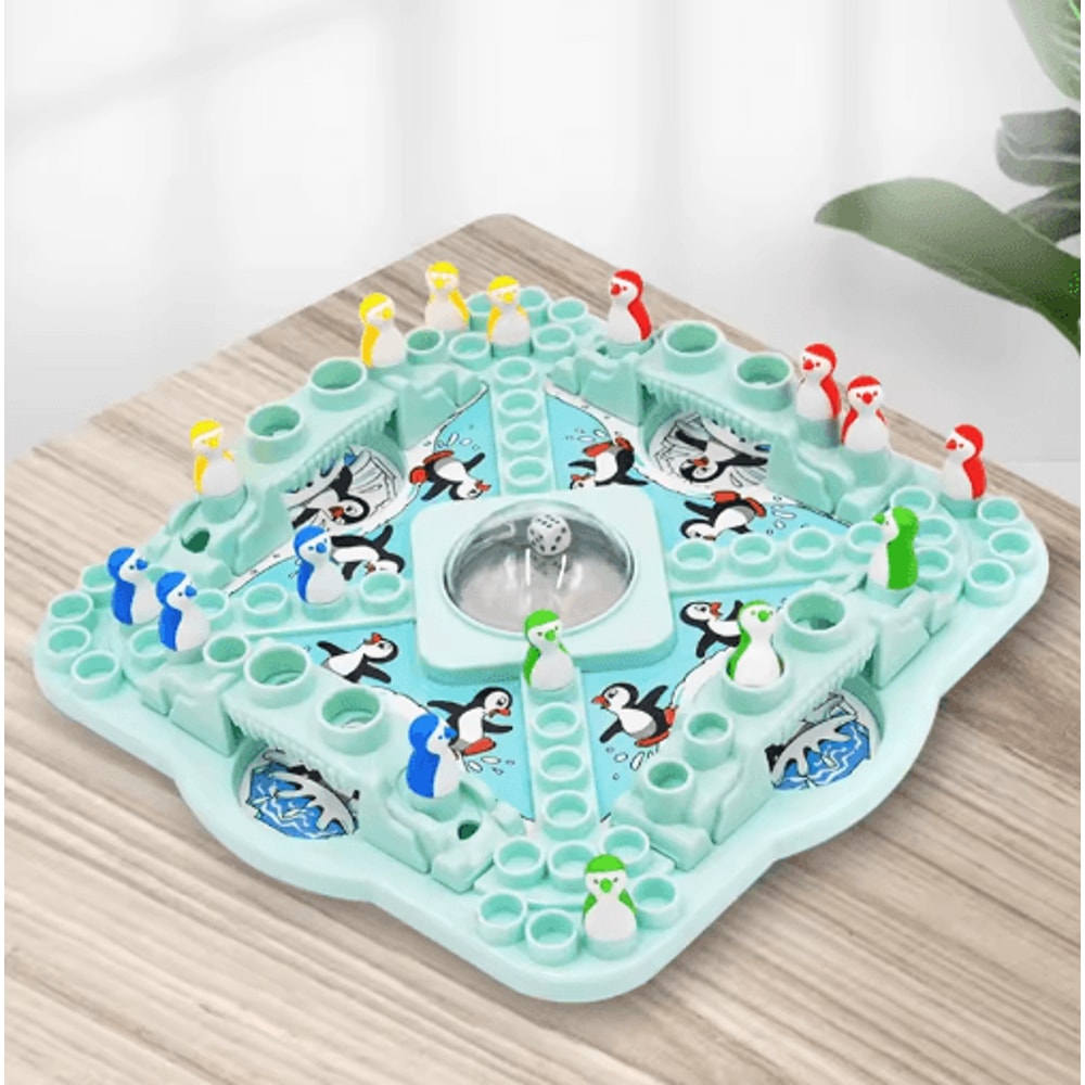 Penguin Chess Board Game Fun Family Challenge For 14 Players 4