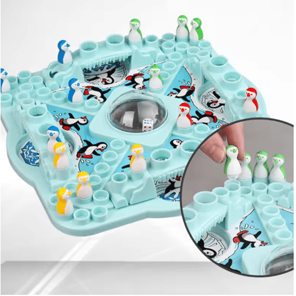 Penguin Chess Board Game Fun Family Challenge For 14 Players 5