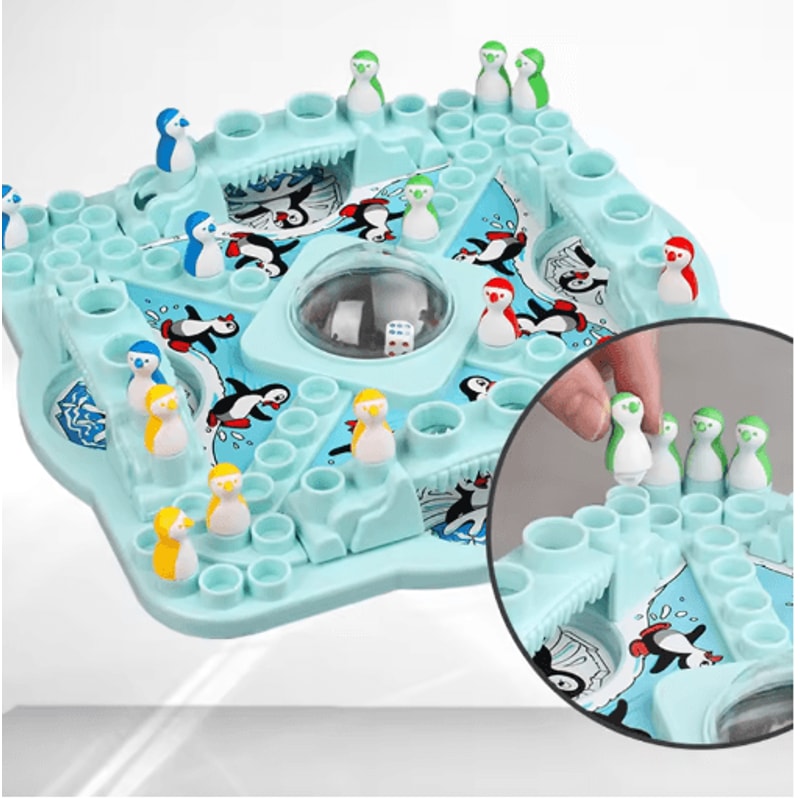 Penguin Chess Board Game Fun Family Challenge For 14 Players 5