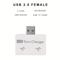 USB 20 Splitter Adapter 1 Male To 2 Female Ports Hub 3