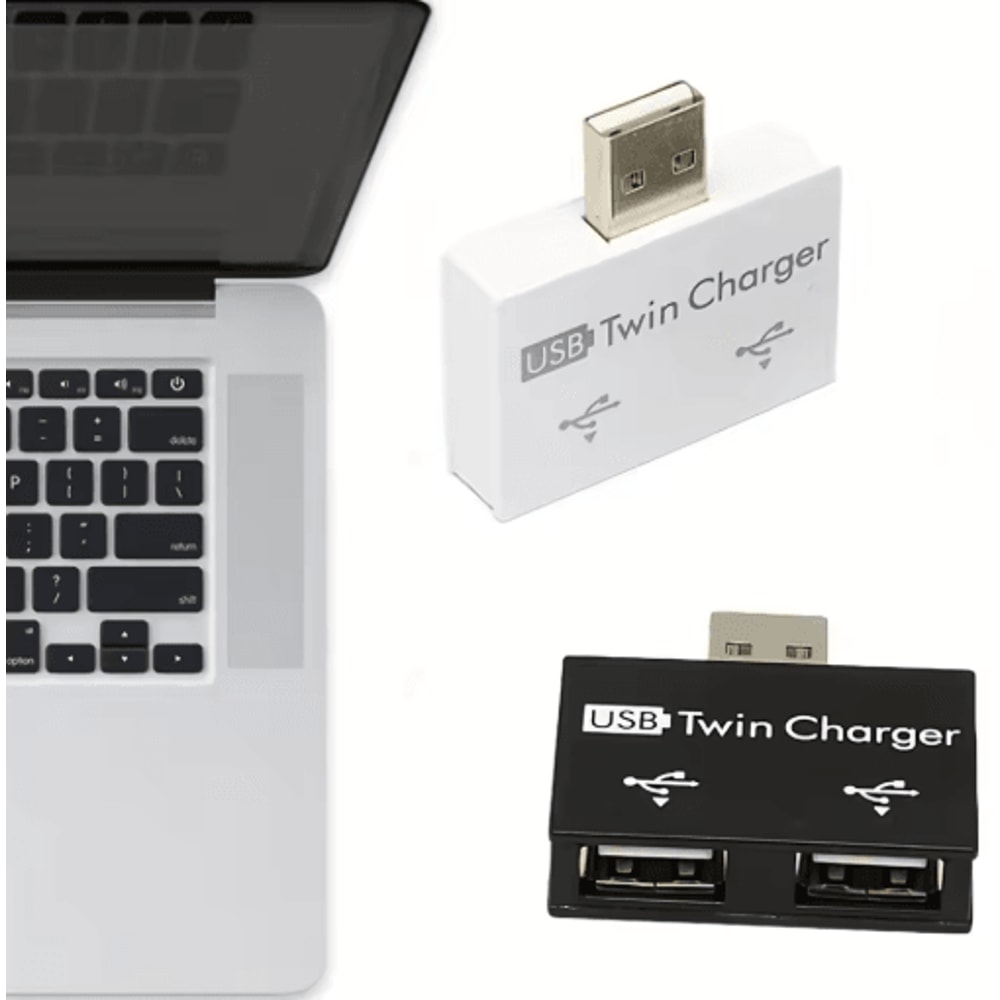 USB 20 Splitter Adapter 1 Male To 2 Female Ports Hub 7