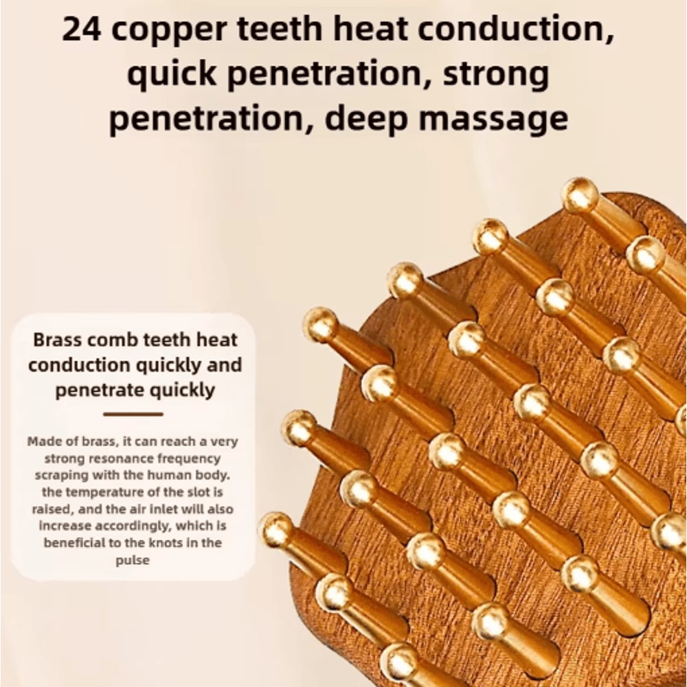 Portable Brass Gua Sha Massage Tool For Deep Tissue Relief 2