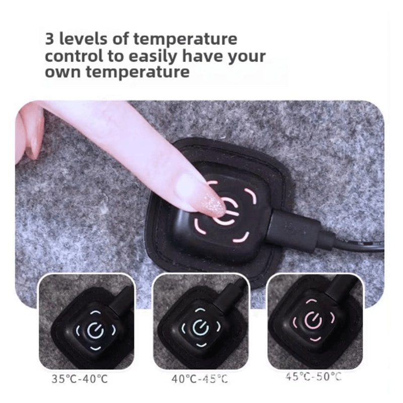 6 Area 10W USB Heated Mattress Pad Plush Electric Blanket 5