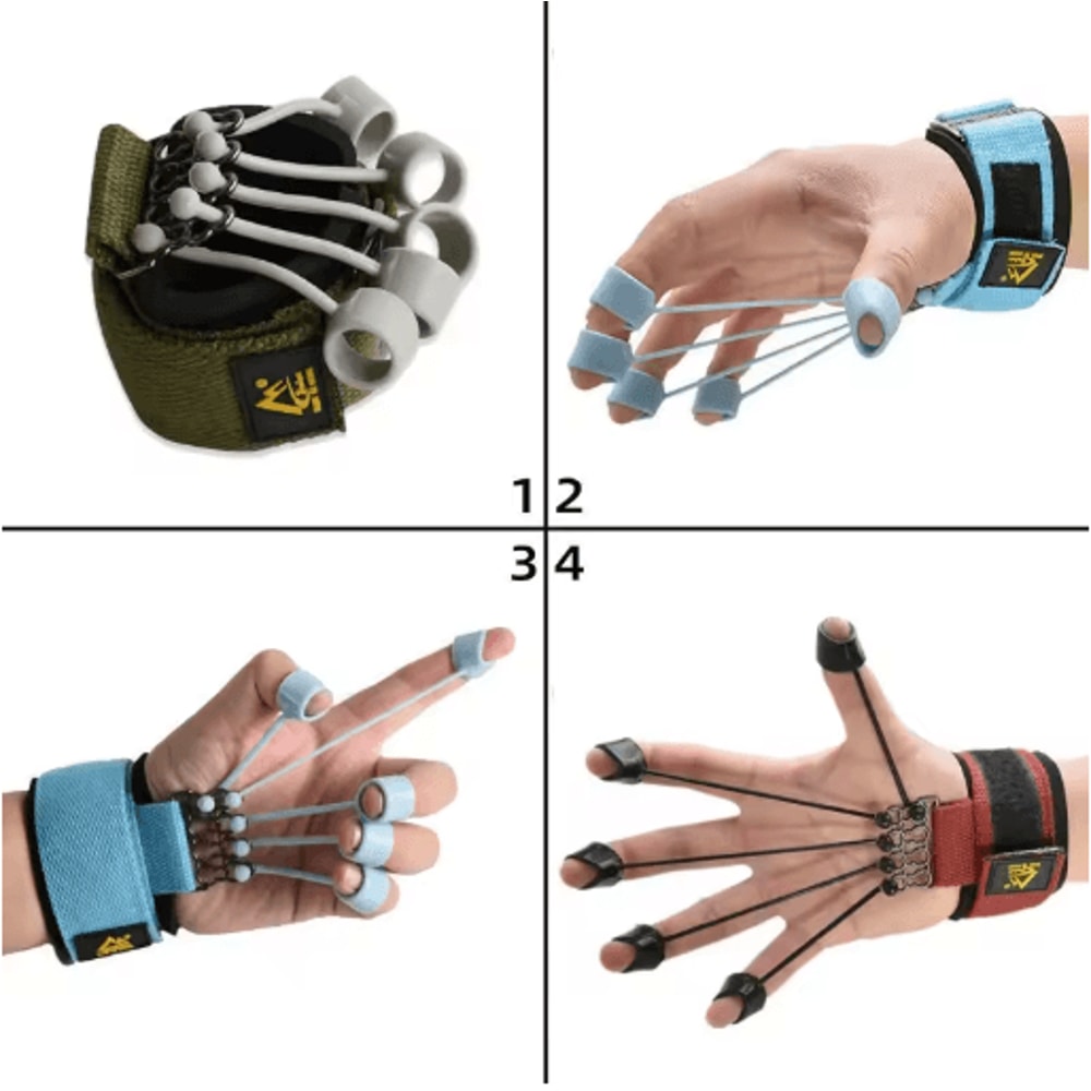 Adjustable Silicone Hand Grip Strengthener And Finger Exerciser For Wrist And Forearm Training 16