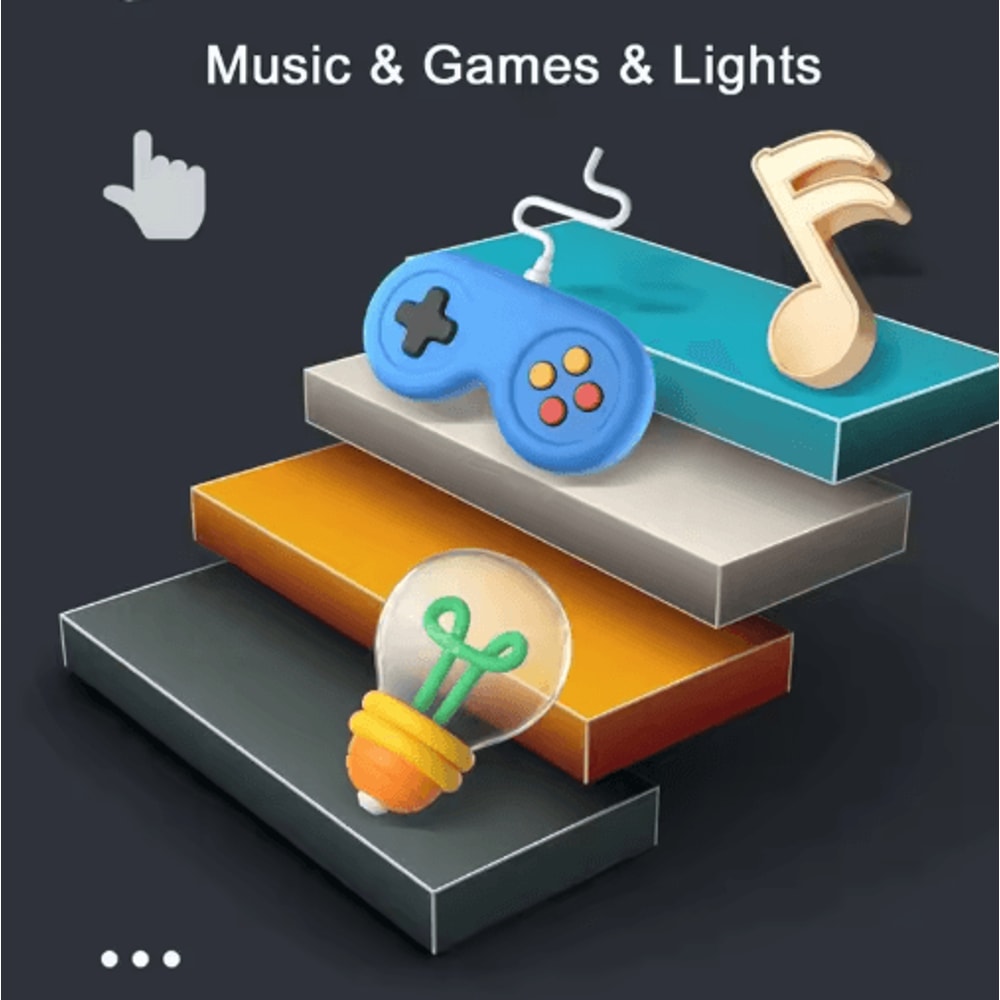 Quick Push Pop It Light Up Game Console For Multiplayer Reaction And Hand Training 10