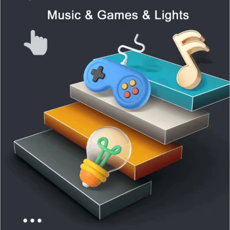 Quick Push Pop It Light Up Game Console For Multiplayer Reaction And Hand Training 10